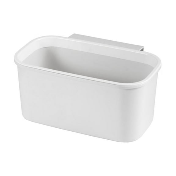 Wall-Mounted Plastic Storage Bin for Space-Saving Organization - Versatile Hanging Rubbish Bin and Bedside Organizer