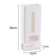 thumbnail image 1 of Wall-Mounted Plastic Trash Bag Reusable Garbage Bag Storage Box Organizer Holder, 1 of 11