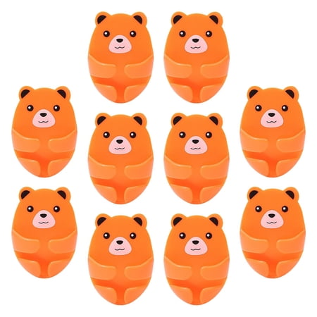 Wall Mounted Plug Organizer, Plug Hooks, Free Punching Multipurpose Hanger Cute Plug Cable Holders, Plug Holder, for Office Entryway Kitchen Orange