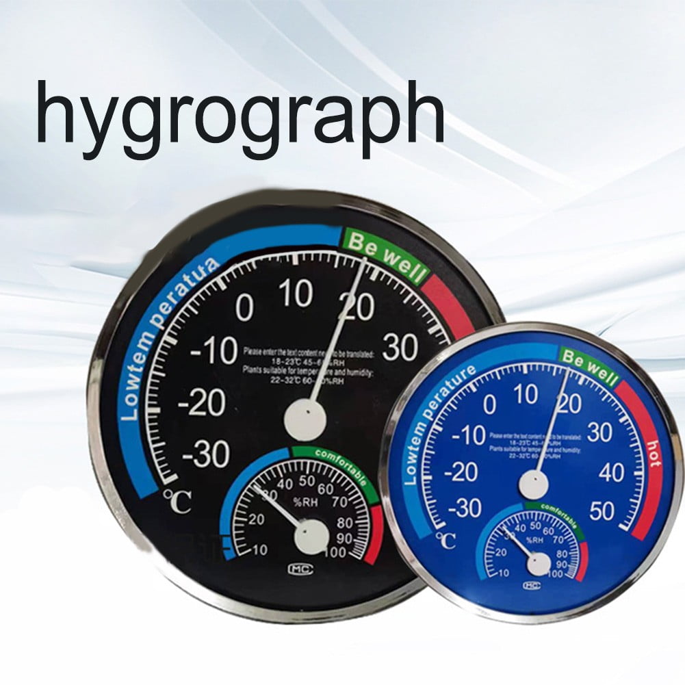 Wall Mounted Pointer Thermometer 2in1 Analog Temperature and Hygrometer ...
