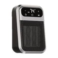 thumbnail image 1 of Wall-Mounted Portable Heater, Energy-Saving Mini Space Heater with Remote Control LED Display 180° Rotatable Plug for Home Office Bedroom Use, 1 of 8