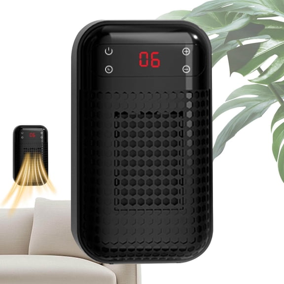 Wall Mounted Portable Heater for Home and Dorm - Energy Efficient Mini Personal Heating Solution