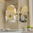 thumbnail image 1 of Wall Mounted Pot Lid Holder Rack with Drainage, No Drill Kitchen Organizer Shelf for Lids, Plates, Cutting Boards, Space Saving Storage Rack, 1 of 6