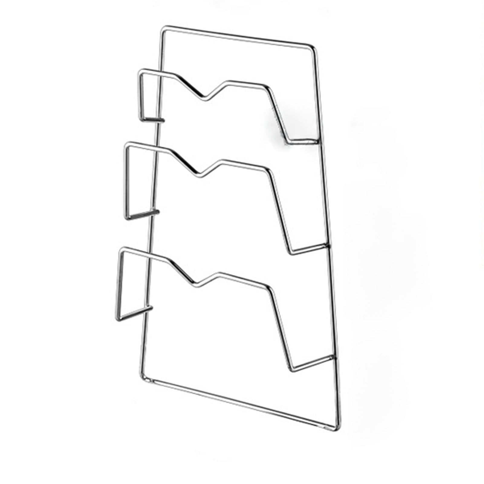 Wall Mounted Pot Lid Rack 3 Layers Multifunction Stainless Steel Lid Holder Chopping Board