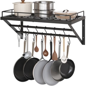 Pot & Pan Rack Wall Mount Pot Racks for Kitchen Storage