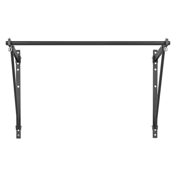 Wall Mounted Pull Up Bar 50 Inch Width Adjustable Depth 22 or 30 Inches Heavy Duty Steel Upper Body Workout Station 440 lbs Weight Capacity for Home Gym