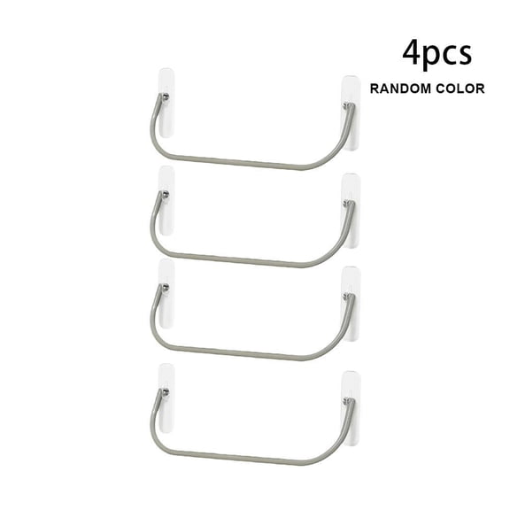 Wall-Mounted RV Shoe Rack, 4 Pcs Foldable Waterproof PP Slipper Storage, Drill-Free Installation Space-Saving Holder for RV Camper Bathroom