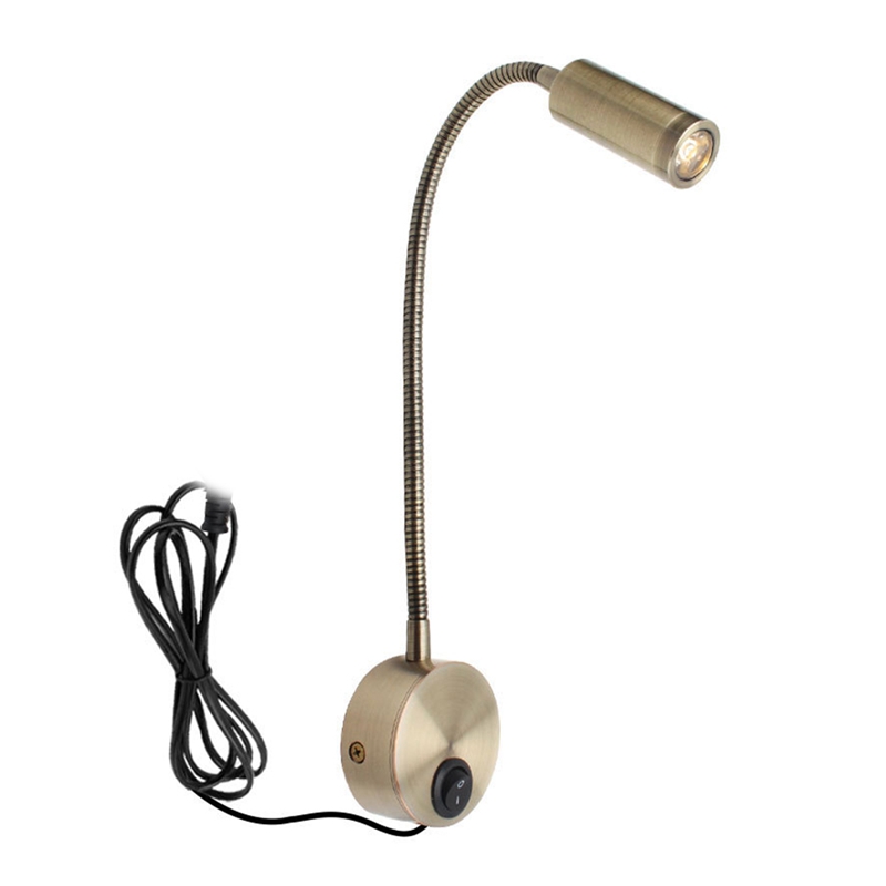 WallMounted Reading Lamp Wall Lamp Hose Bedside Lamp Switch Control