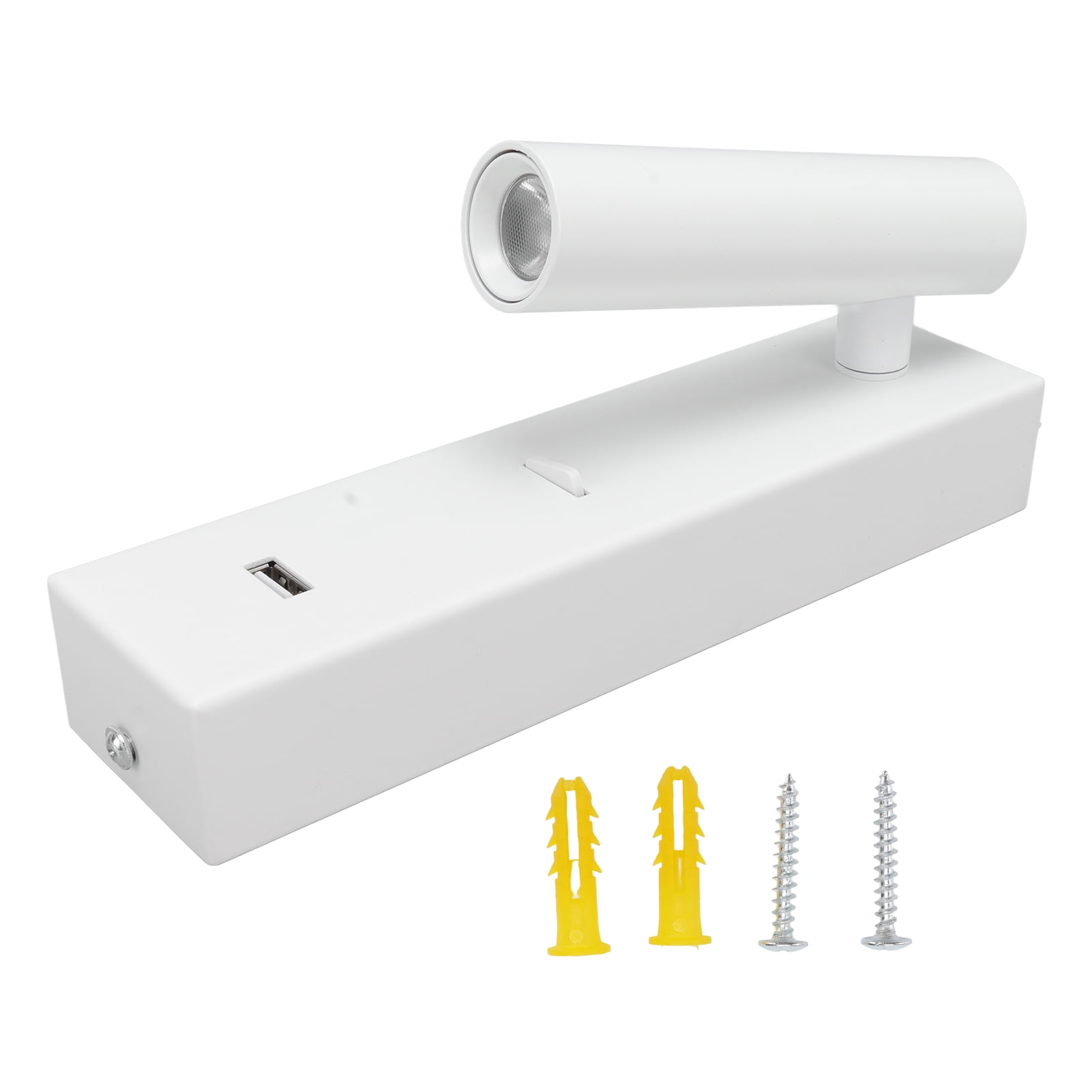 Wall Mounted Reading Light Adjustable Angle Plug in Minimalist LED Wall