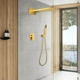 thumbnail image 1 of Wall Mounted Rectangle Waterfall & Rain Shower System With Handheld Shower, 1 of 6