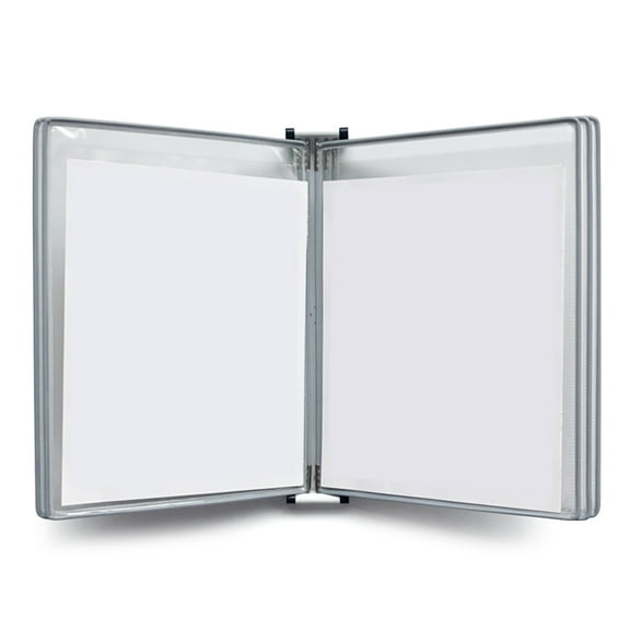 Wall Mounted Reference System Organiser 5 Easy-Loading Display Pocket for Warehouse, Laboratory