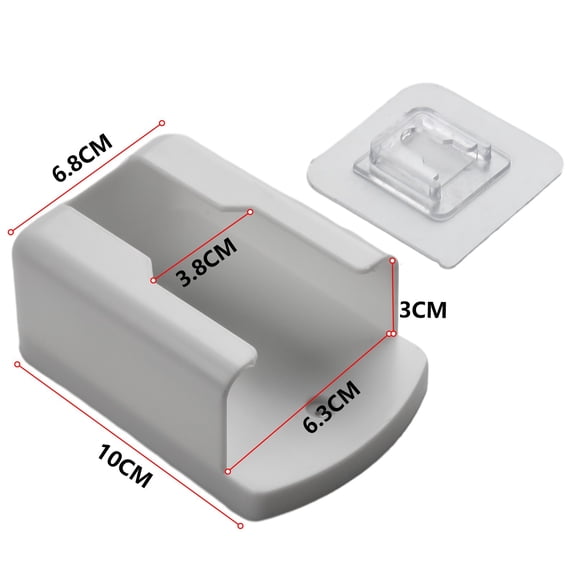 Wall Mounted Remote Control Holder White ABS Storage Box For Air Conditioner TV DVD Organizer Space-Saving Solution 10X6x3cm Inner Size(Medium)