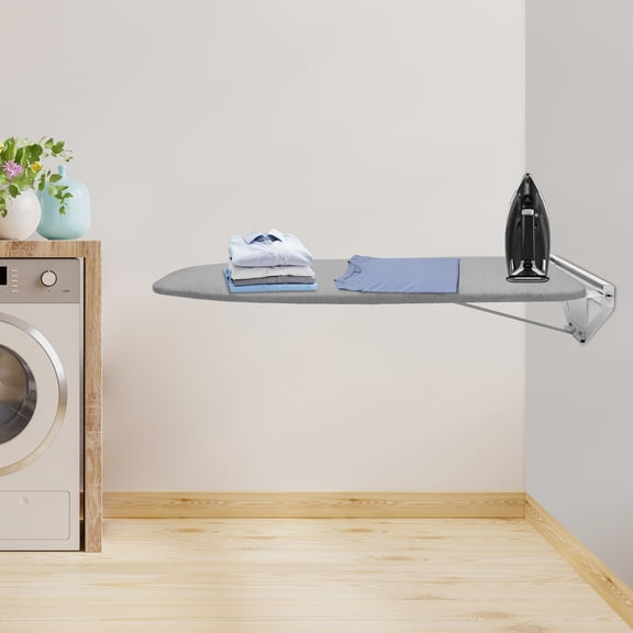 WallMounted Rotating Ironing Board  SpaceSaving FoldUp Ironing Station with HeatResistant Cover, Perfect for Laundry Rooms, Closets, Sewing Rooms & Small Spaces