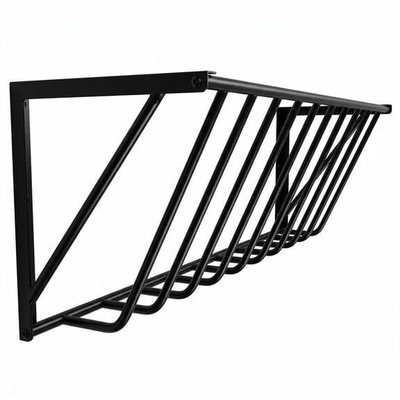 Wall Mounted Rust-Resistant Hay Rack, 67 Gallon Thick Carbon Steel with Scientific Grille Spacing, Prevents Contamination & Waste, for Barns Stalls Indoor Outdoor Use