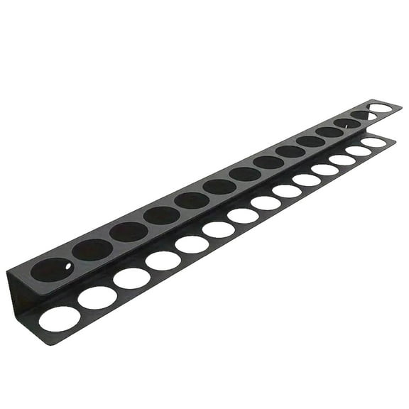 Wall Mounted Screwdriver Organizer - 14 Hole Rustproof Tool Holder for Screwdrivers & Pliers, Space Saving Garage Workshop Storage Rack with Heavy Duty Metal Construction