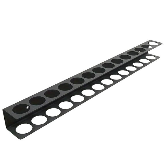 Wall Mounted Screwdriver Organizer - 14 Hole Rustproof Tool Holder for Screwdrivers & Pliers, Space Saving Garage Workshop Storage Rack with Heavy Duty Metal Construction