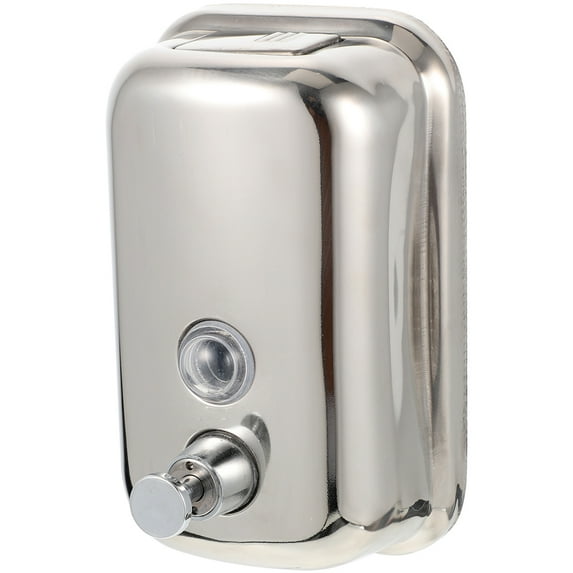 Homoyoyo Stainless Steel Wall Mounted Soap Dispenser Silver Bathroom Use