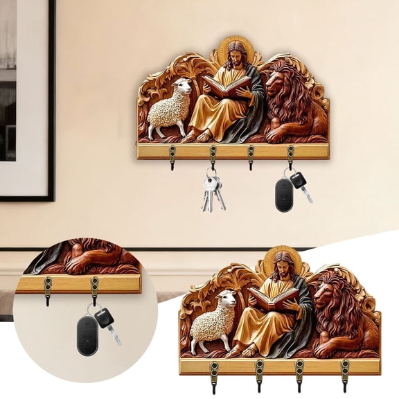 Wall Mounted Shelf For Home And Display Wooden Storage Organizer92402