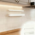 thumbnail image 1 of Wall Mounted Shelf Rack Organizer for Kitchen and Bathroom Space Saving Floating Shelves with Hooks Modern Acrylic Rack for Storage and, 1 of 2