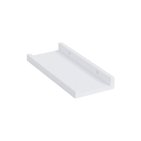 Wall Mounted Shelf, Solid Wood Floating Shelf for Wall, Decorative Storage Rack with Baffle Design, Space Saving Display for Living Room, Bedroom, and Home Office