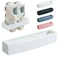 thumbnail image 1 of Wall Mounted Shoe Rack Organizer Retractable Sticky Strips Space Saving for Bedroom Kitchen Living Room Rv , Kitecy Home Organization Shoe Racks Wall Mounts, 1 of 10