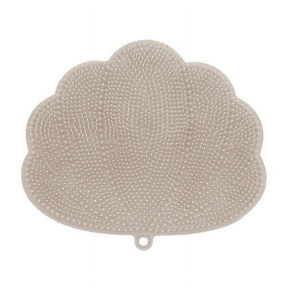 Wall Mounted Shower Back Scrubber with Suction Cups | Large Flat Back Scrubber for Body, Feet, and Hands | Exfoliating Massage Pad for Men and Women