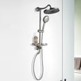 thumbnail image 1 of Wall-Mounted ShowerSpas Shower System,With 9" Rain Showerhead,5-Function Hand Shower,Adjustable Slide Bar and Soap Dish, 1 of 12