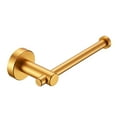 thumbnail image 1 of Wall-Mounted Single Arm Toilet Paper Holder in Gold, 1 of 6