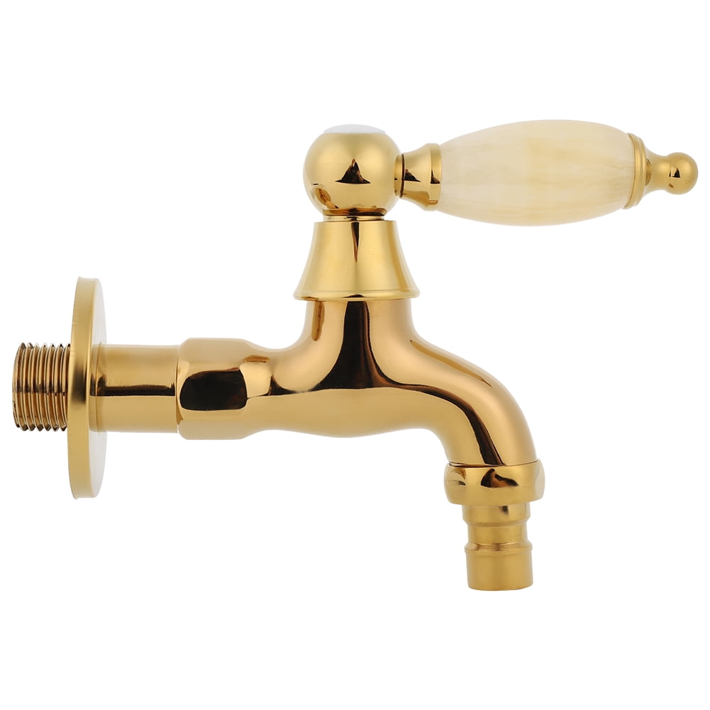 Wall-Mounted Single Cold Water Tap for Bathroom and Laundry, Short-Type Faucet for Washing Machine