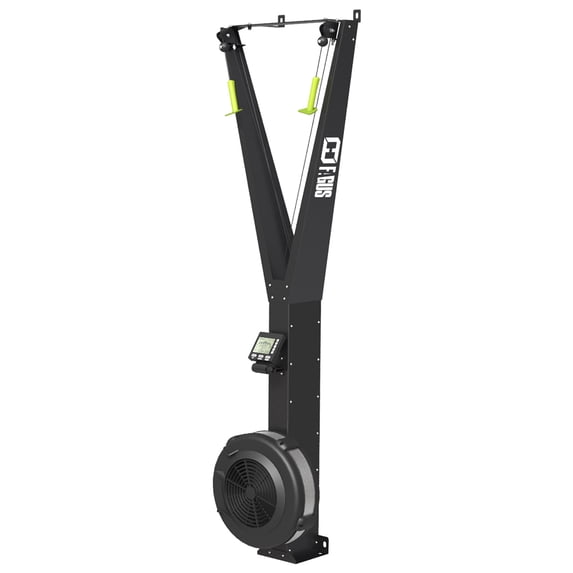 Wall Mounted Ski Exercise Machine Indoor Skiing Equipment with 10 Levels of Air Resistance and Smart Performance Monitor