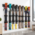 Wall Moount Rack Wall-Mounted Ski Rack, Black, 68 in, Heavy-Duty Storage Organizer for ...