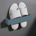 thumbnail image 1 of Wall Mounted Slipper Storage Rack - Bathroom Shoe Organizer for Sandals & Flip Flops, Space Saving No-Drill Design, 1 of 6