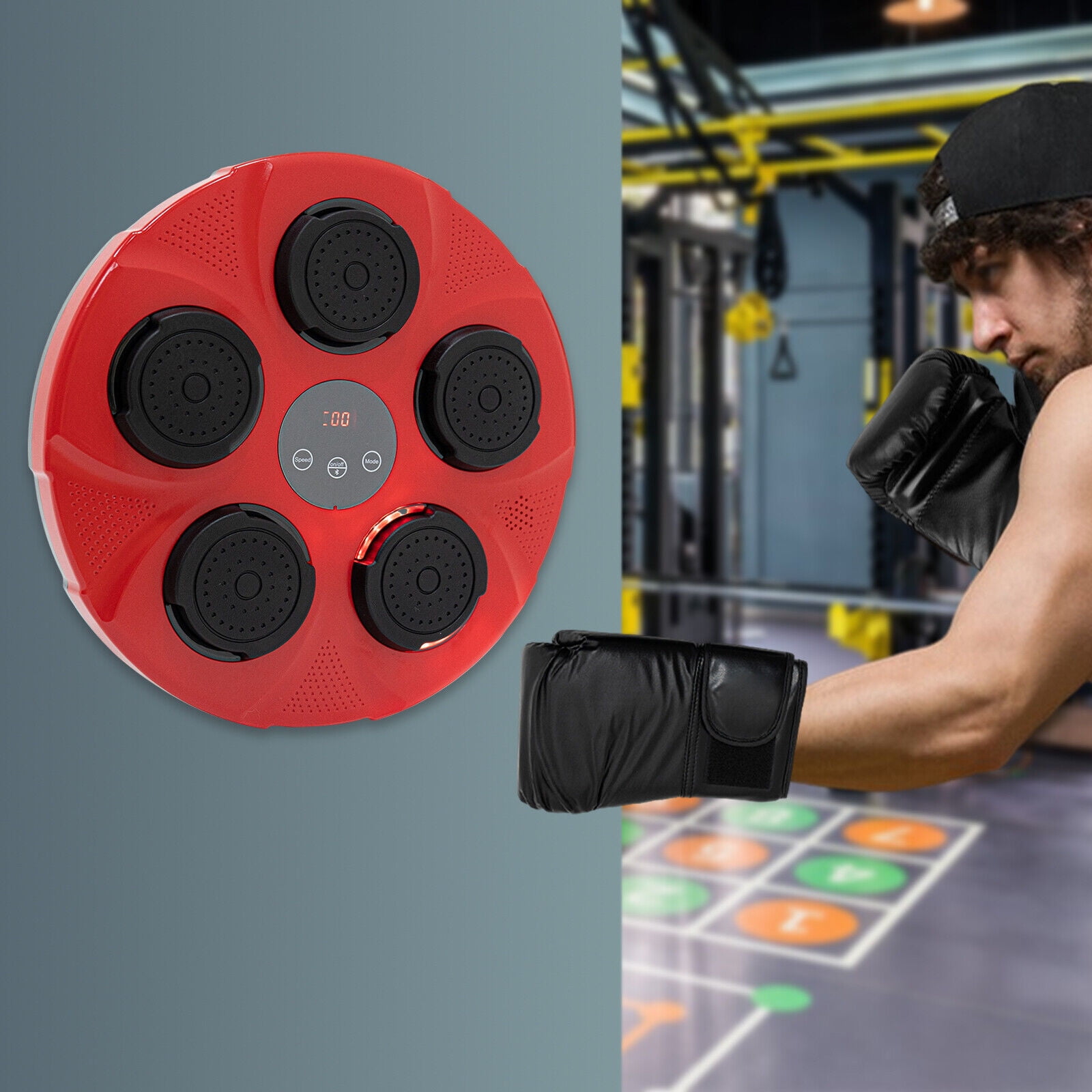 WallMounted Smart Music Punching PadBoxing Training Machine Exercise