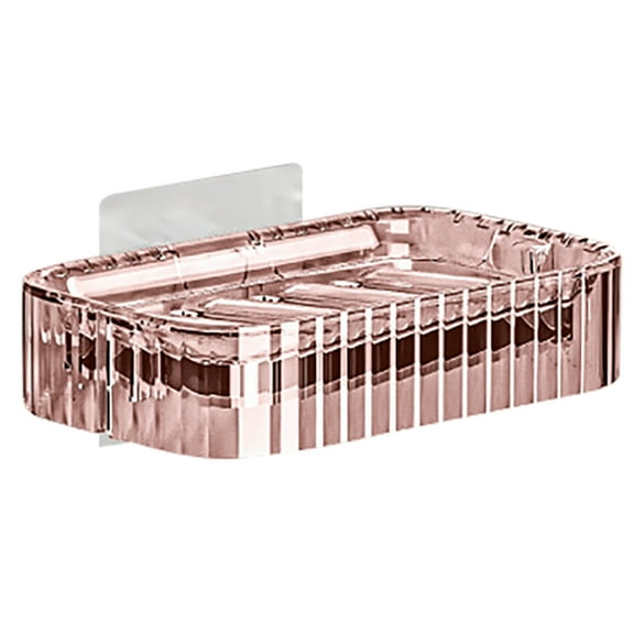 LanSuare Wall-Mounted Soap Dispenser, Glacier Pattern Laundry Soap Box, Bathroom/Kitchen Double Soap Holder