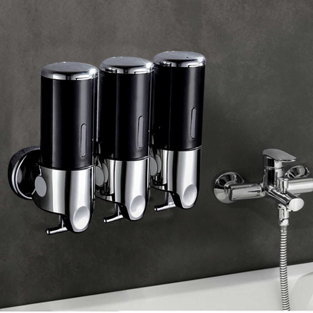 Wall Mounted Soap Dispenser Lockable for Shampoo, Conditioner, Shower
