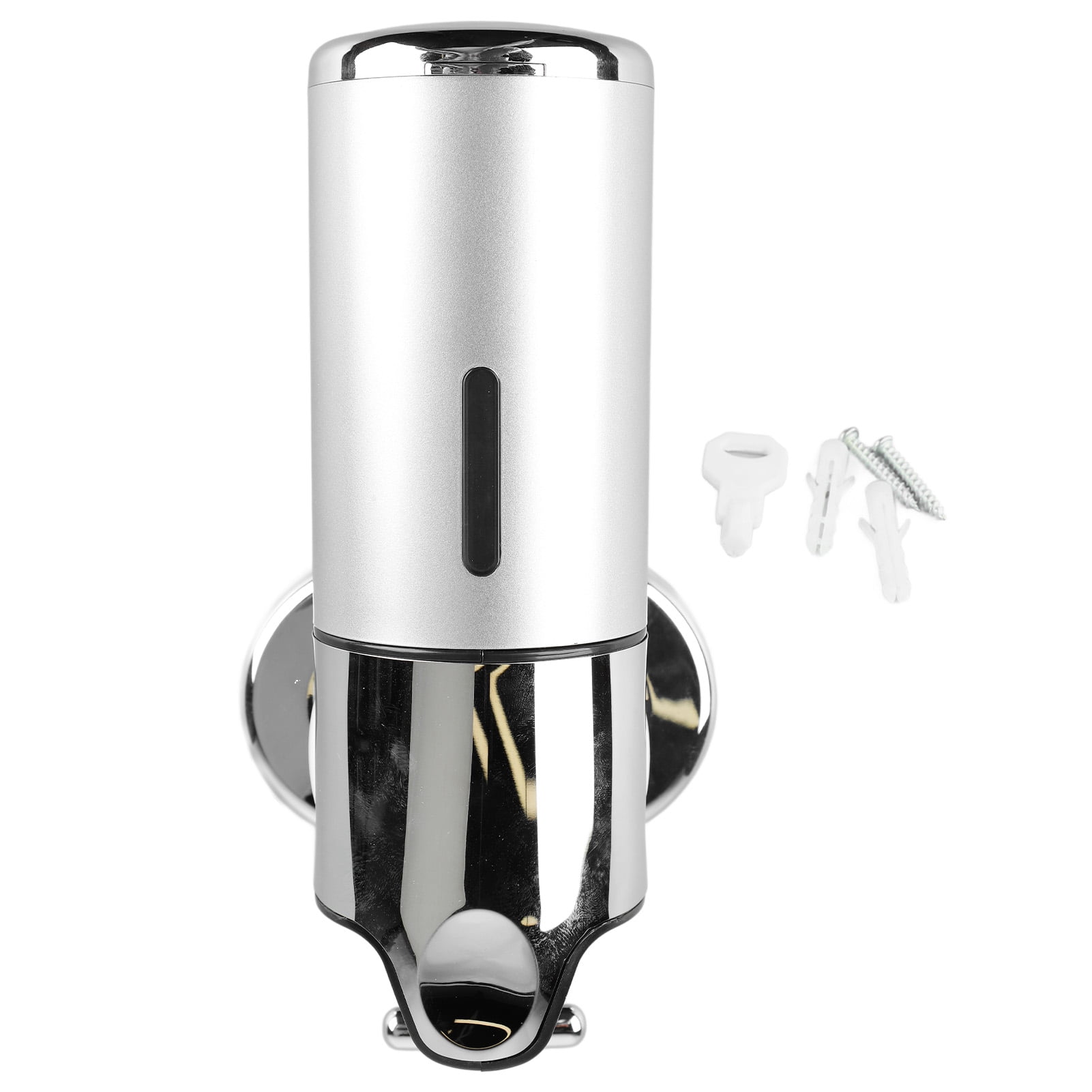 Wall Mounted Soap Dispenser Silver ABS Conditioner Body Wash Dispenser