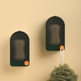 thumbnail image 1 of Wall Mounted Soap Holder, No Drilling Suction Cup Soap Dish with Lid, Double Layer Draining Soap Box for Bathroom Kitchen, Green, by Zovey, 1 of 7