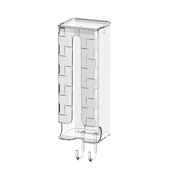 Wall Mounted Sock & Panty Organizer | Plastic Extendable Storage Box | Clear & Gray | 23.2x9.7x8.3cm | No Punch Installation | Multi-Purpose Shelf Organizer
