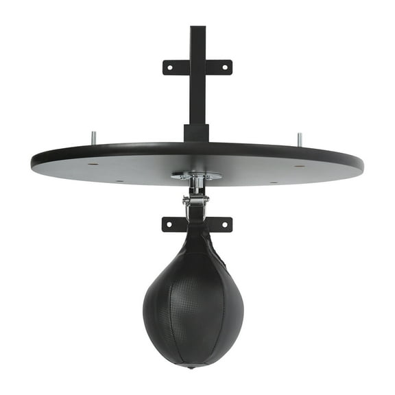 Wall Mounted Speed Bag Platform, Black Home Gym Speed Bag Stand for Boxing Training, 360 Rotating Boxing Speed Bag with Height Adjustable