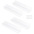 thumbnail image 1 of Wall Mounted Spice Rack Organizer Clear Acrylic Spice Shelf Storage Holder for Wall Kitchen Pantry Cabinet Door 4 Pack, 1 of 8