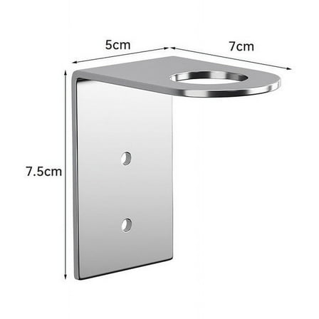 Wall Mounted Stainless Steel Bathroom Soap Dispenser Bottle Holder Storage Rack