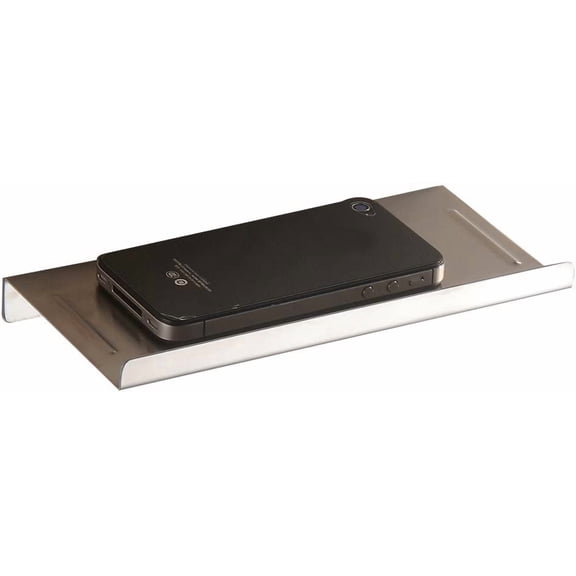 Wall Mounted Stainless Steel Bathroom Toilet Phone Holder Shelf,Chrome Mirror Polished and Anti-Slip Style