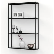 Wall-Mounted Steel Shelving Unit for Kitchen, Storage or Display Use