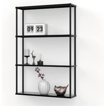 Wall-Mounted Steel Shelving Unit for Kitchen, Storage or Display Use