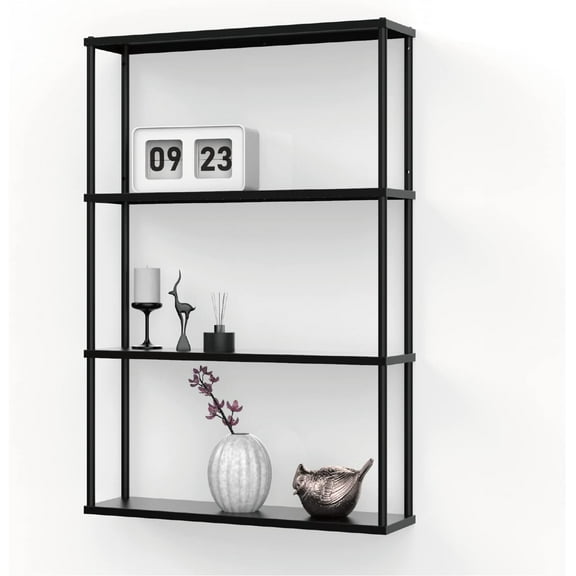 Wall-Mounted Steel Shelving Unit for Kitchen, Storage or Display Use