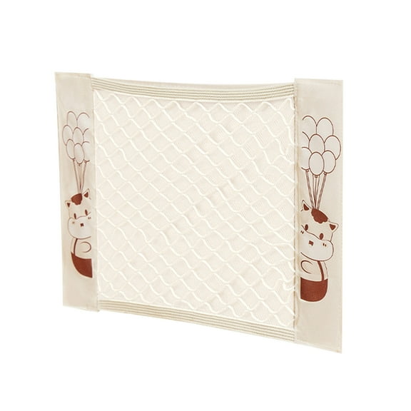 Wall Mounted Storage Bag,Hanging Mesh Organizer Net,Plastic Bag Dispenser Holder,Space Saving Toy Kitchen Storage,Elastic Closure Organizer Pouch