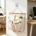 thumbnail image 1 of Wall Mounted Storage Bag Large Capacity Hanging Organizer Pouch Cosmetic Sundries Storage Rack Cloth Pocket Bag For Bedroom Bathroom Closet Door Storage Home Organization, 1 of 6
