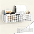 thumbnail image 1 of Wall Mounted Storage Basket,Metal Wire Basket,Kitchen Storage Rack,Space Saving Wall Basket,Bathroom Toiletry Organizer,Hanging Storage Basket With Bottom Hooks,Multipurpose Organizer, 1 of 6