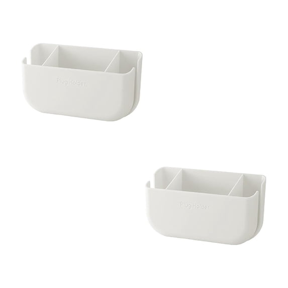 Wall Mounted Storage Box With Hook Mobile Phone Holder Mobile Phone Charging Station Remote Control Storage Box Self Adhesive Double Sided Tape Fixed Position