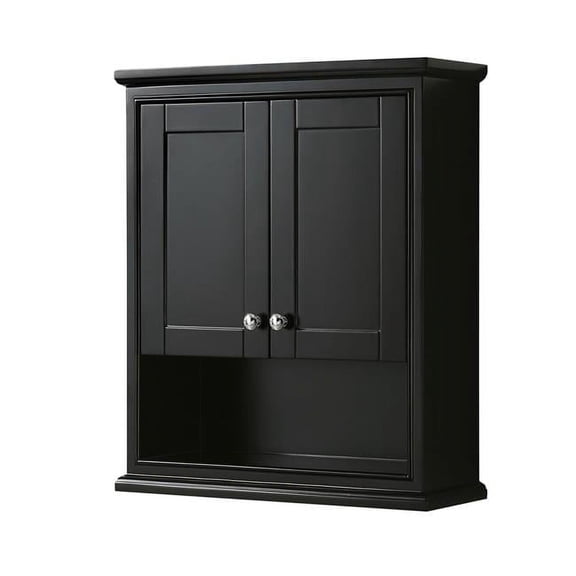 Wall-Mounted Storage Cabinet - Dark Espresso